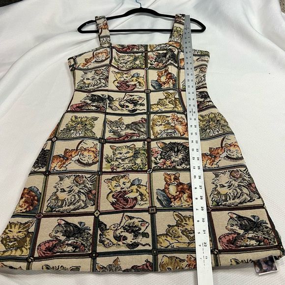 Cider Cat Lover Tapestry Kitten Mini Dress - Picture 3 of 7